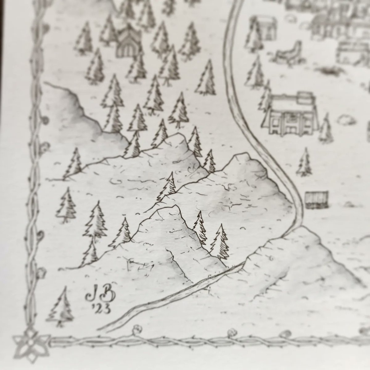 jogbrogzin's tweet photo. My latest commission for @cuzidora (for her latest book). A lot of inspiration from Stardew Valley, Don't Starve Together and (if you remember) Ultima VI. I love the strict vertical view in those games 😍
#fantasymaps #rpgmap #dndmap #stardewvalley #dontstarve #ultima6 #ttrpg https://t.co/3Xtdun8uTR