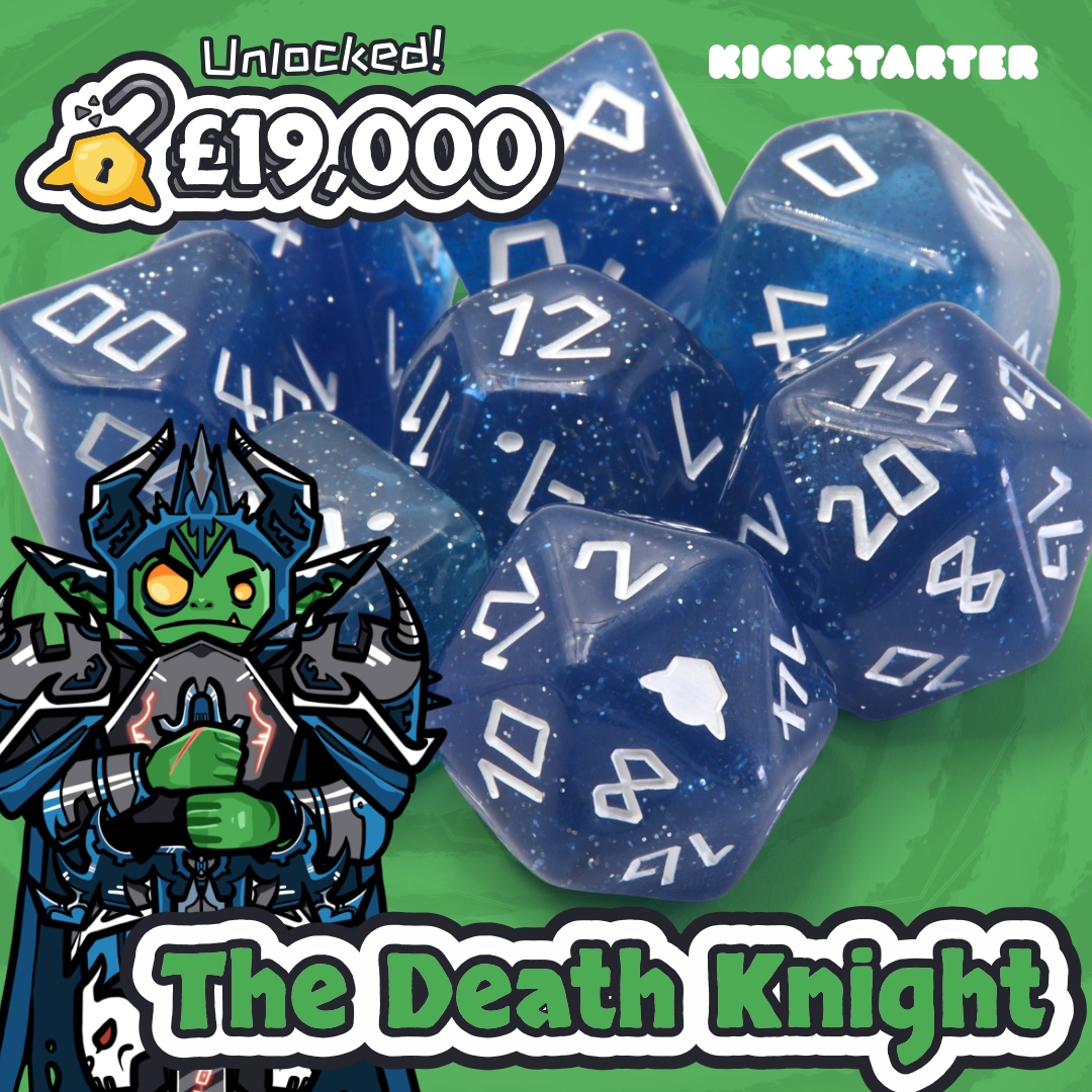 DiceGoblinUK's tweet photo. ALL SETS UNLOCKED - FINAL HOUR OF THE CAMPAIGN!
Campaign 👉 https://t.co/dix1pnU0hi
#dicegobin #dice #dnddice #rpgdice #dnd #kickstarter #dndkickstarter #dicekickstarter #dnd5e #tabletopgames #ttrpg #tabletoprpg #tabletop https://t.co/fY75ZjBhvt