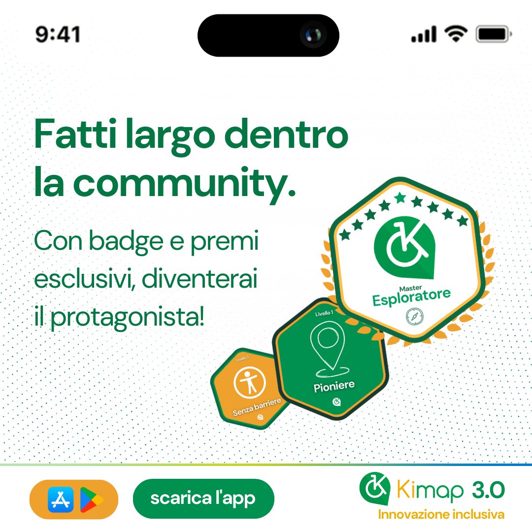 👉 GIOCA  e COMPETI con tutti i Kimappers nel mondo: da oggi con Kimap 3.0 puoi inserire in-app direttamente i tuoi contributi, raccogliendo punti, badge, e partecipare alla possibilità di ottenere premi esclusivi!

onelink.to/fsj9h8