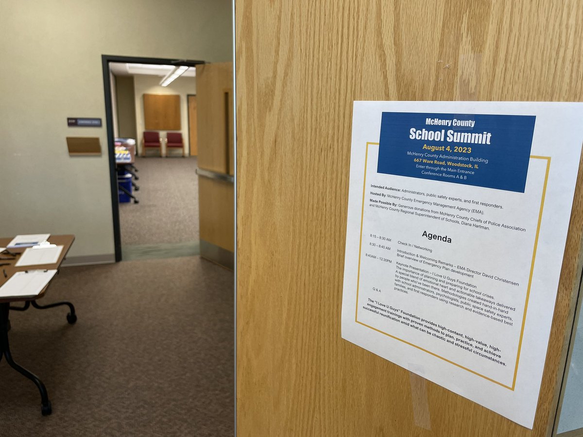 McHenry County Annual School Summit today! Presentation by I Live You Guys Foundation. Iloveyouguys.org