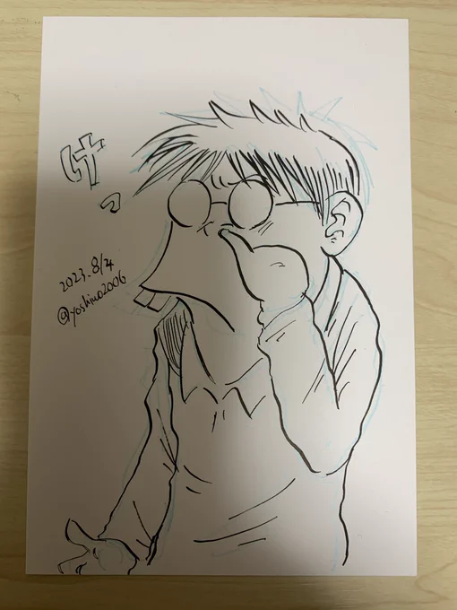 懐かしいな… 多分誰も知らない、二次創作活動前の同人誌にて描いたキャラ。 これがスタートでした。 クラウドファンディングの達成おめでとうございます。