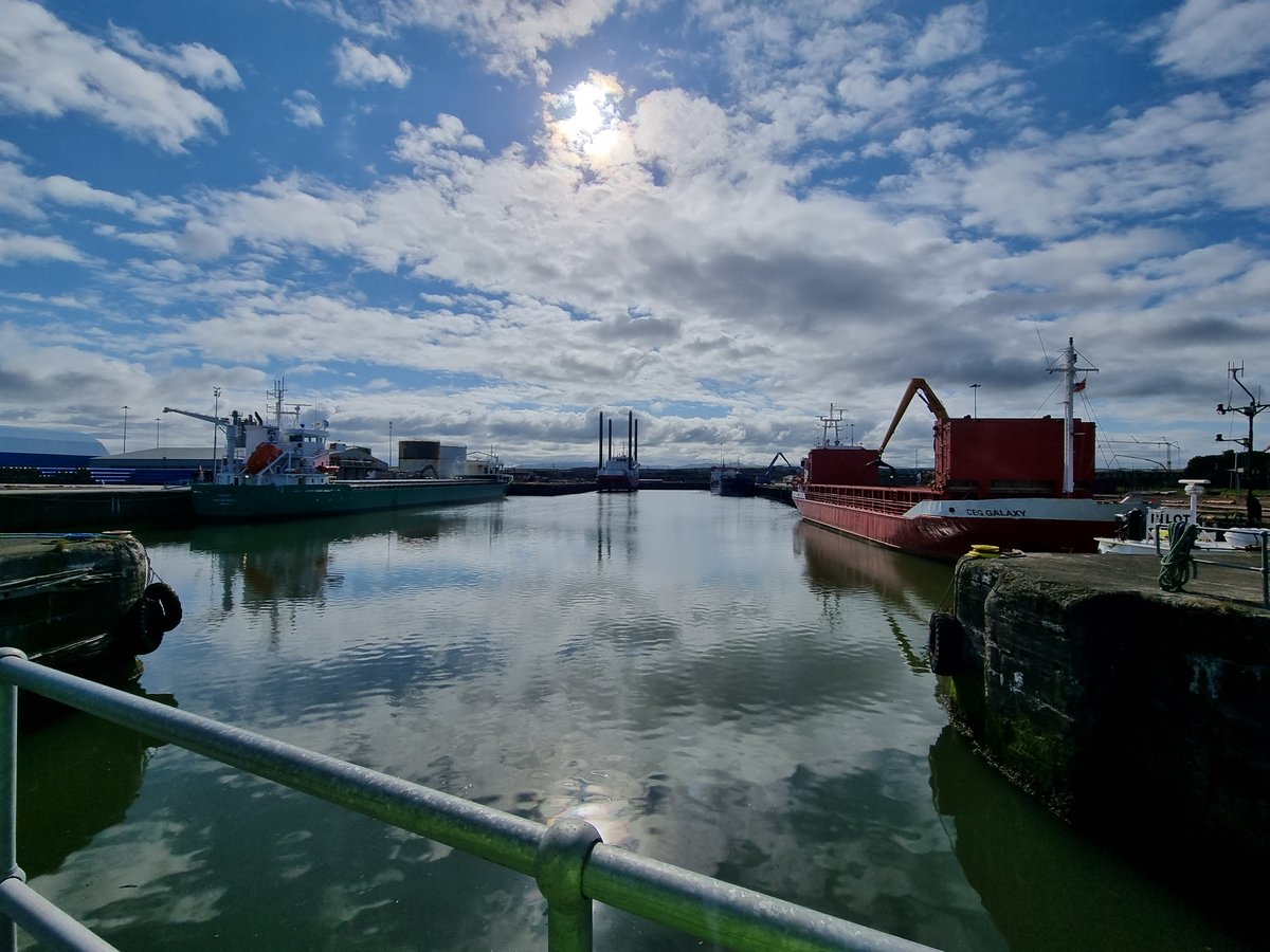 Full house at the Port today as we handled a range of cargoes and commodities #photooftheday #intermodalhub #cargohandling #workington #vessels