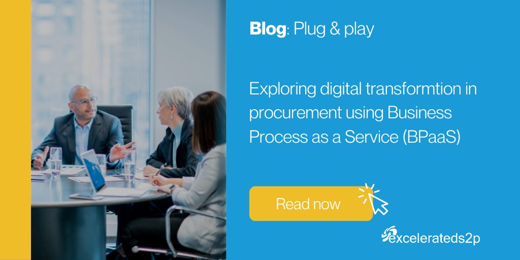 Discover how you can utilize the cloud-based power of our excelerated Procurement Business Process as a Service (BPaaS) model to respond competitively to today’s economic challenges in our latest blog: 

go.excelerateds2p.com/l/879142/2023-…

#excelerateds2p #bpaas #procurement #bpaasblog