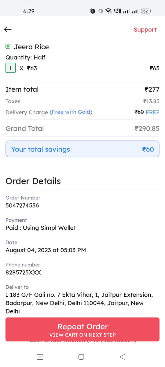 Rashidtrp's tweet photo. "Absolutely disgusted with @zomato's service! 🤬 Ordered food over an hour ago and still no sign of it. And to top it off, the customer care support executive had the audacity to be incredibly rude and unhelpful when I called to inquire about my order. This is beyond unacceptable https://t.co/ndzW0g25gZ