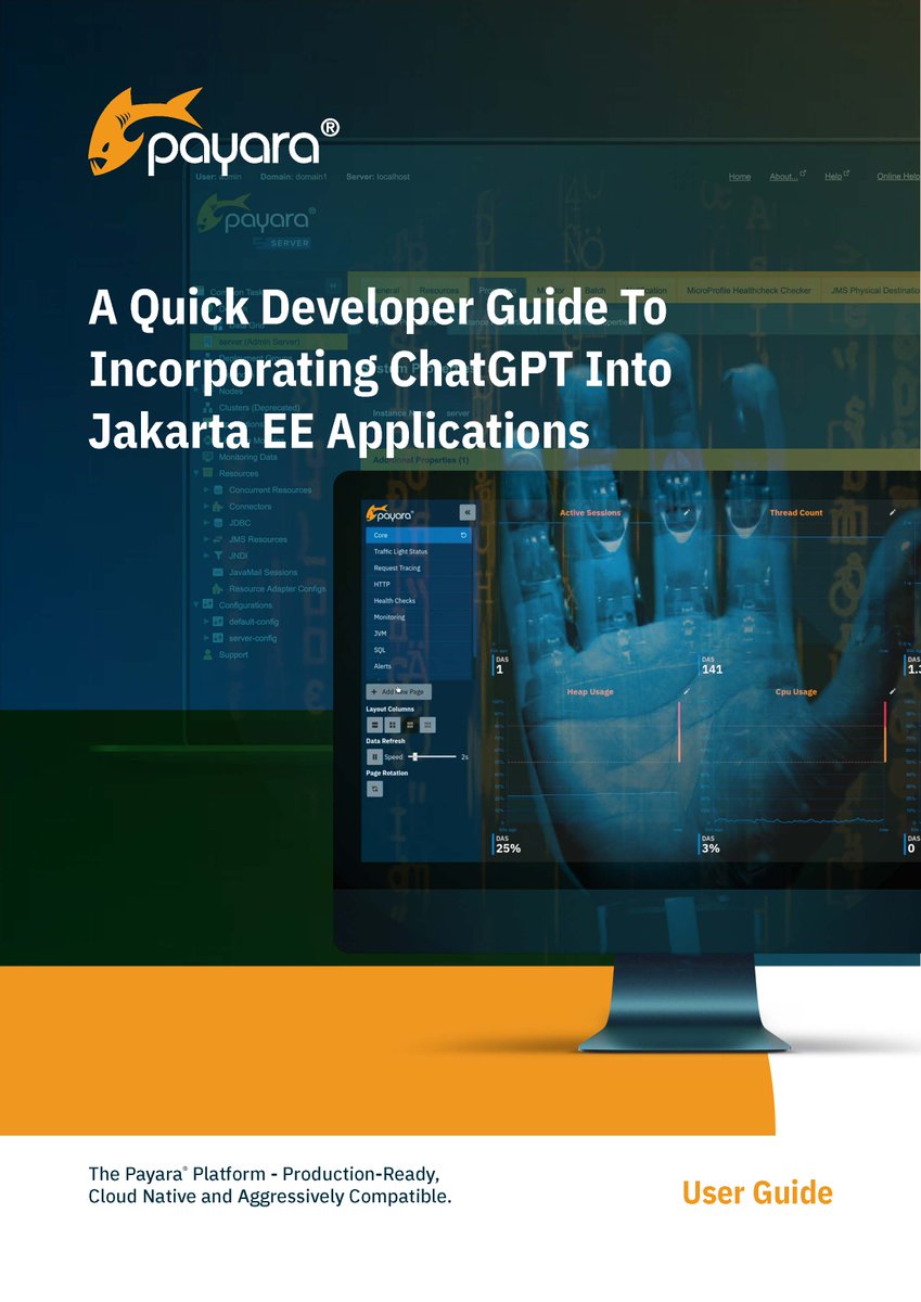 Payara_Fish's tweet image. OpenAI’s ChatGPT is arguably the most popular AI tool out there. But how do you use it with @JakartaEE?!
Read our new developer guide to find out:
hubs.ly/Q01-1Wnq0 #javaAI #ChatGPT #JakartaEE #JavaEE