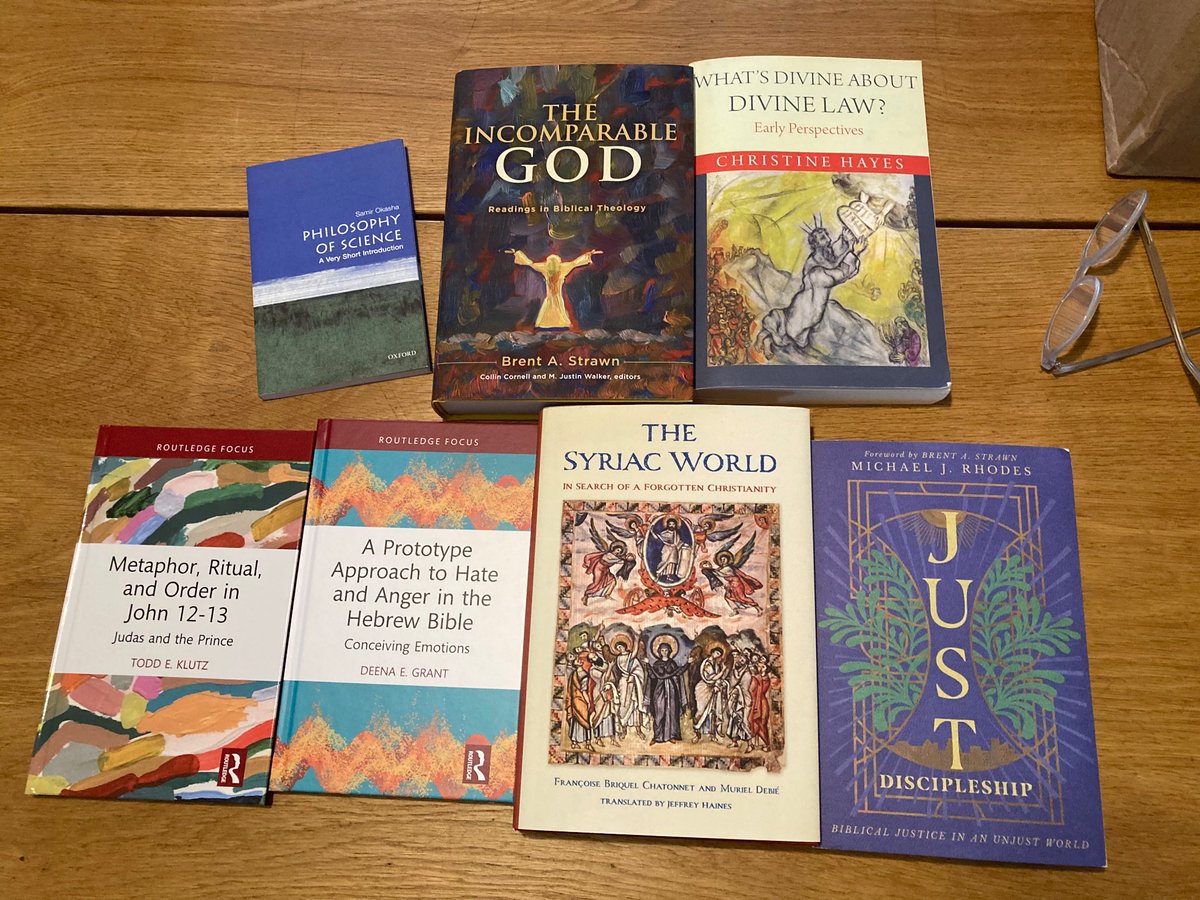 Recent book haul (and two new ones from our <a href="/routledgebooks/">Routledge Books</a> IPBC series). 
NB <a href="/brentastrawn/">Brent A. Strawn</a>‘s new collection of essays and <a href="/michaeljrhodes/">Michael J. Rhodes</a>‘s new <a href="/ivpress/">InterVarsity Press</a> 
book