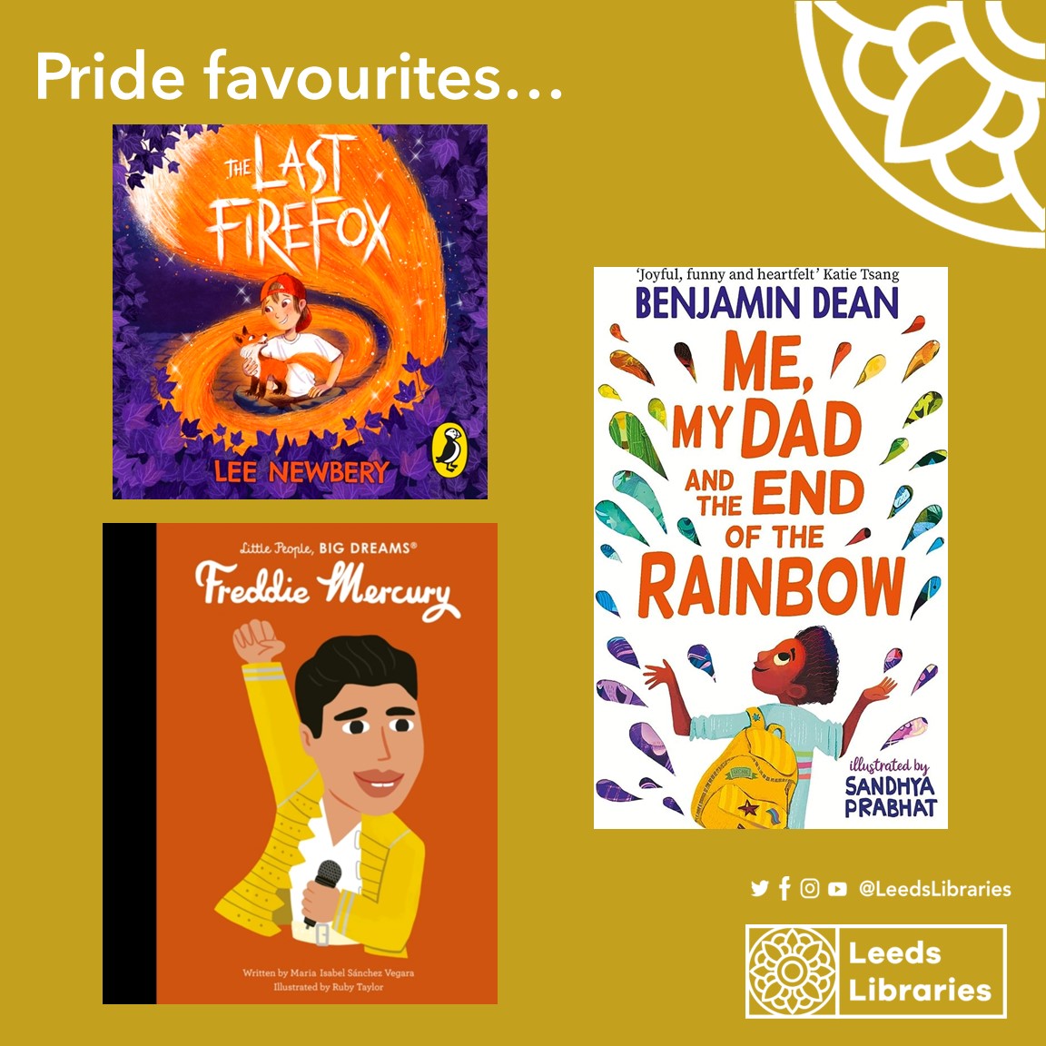 leedslibraries's tweet photo. We’re so excited about #LeedsPride this weekend, so here are a few favourite reads from the children and young people’s librarian team. 
@LeedsPride @LeedsCC_News https://t.co/xTcyuidGPt