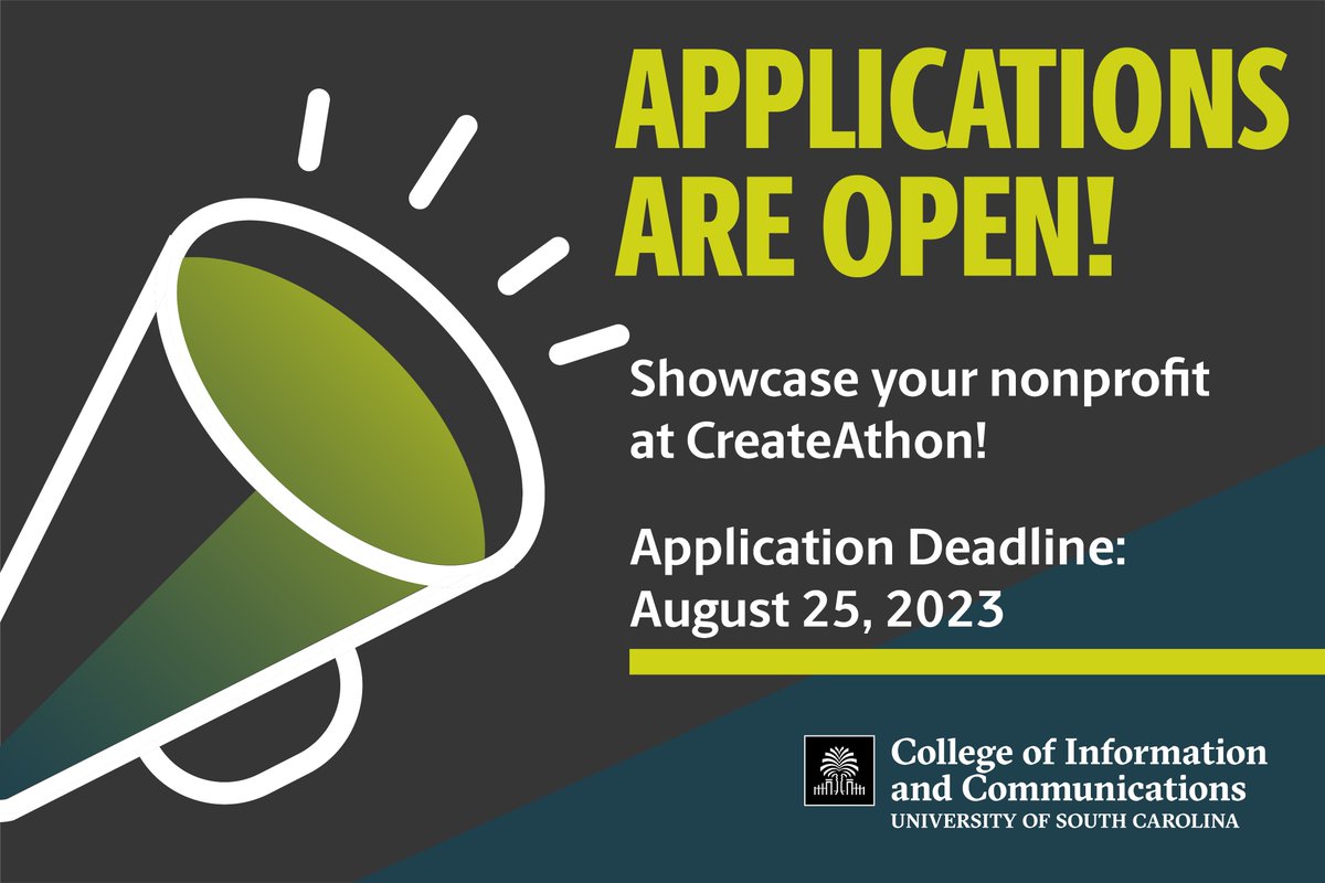 Nonprofits, we want YOU 🫵 Let our students compete to campaign for your nonprofit, pro bono, at CreateAthon! Apply here ➡️ sc.edu/study/colleges… #CreateAthonUSC