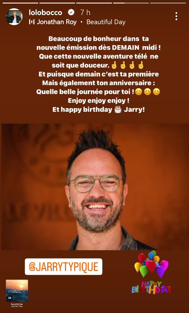 Le message de #LaurenceBoccolini pour @JarryAtypique ❤️ #TLMVPSP