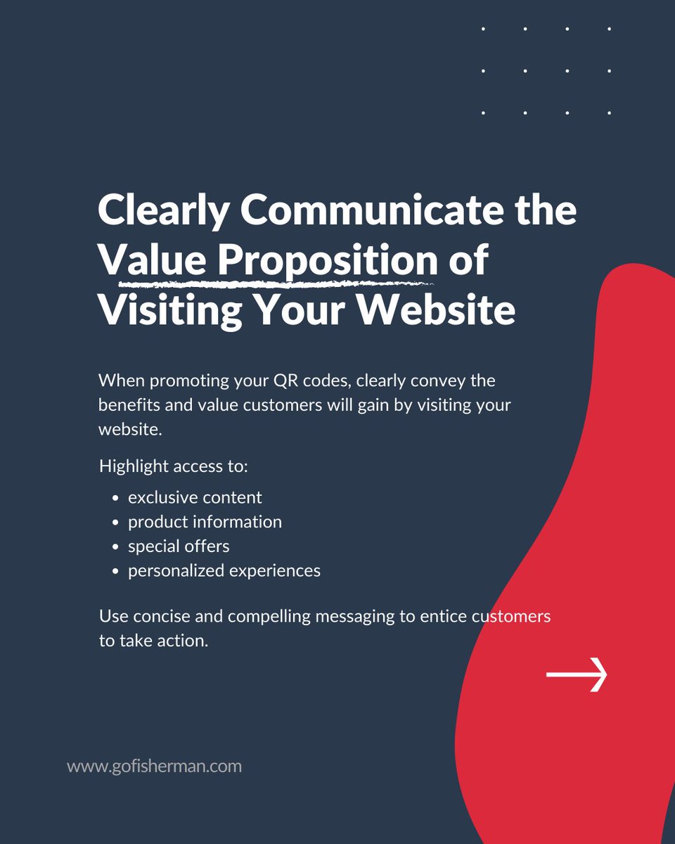 FishermanWeb's tweet photo. Unlock offline potential with QR codes! Place them strategically to bridge the gap between online and offline.

Here are tips to maximize their impact👀

#qrcodes #websitetraffic #websitetips https://t.co/oPtpGhBWC1