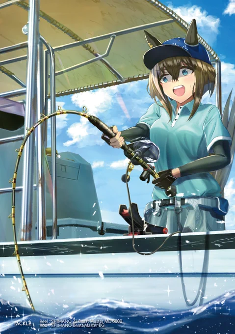 C102新刊の見本となります! 沖縄で魚釣りするウマ娘のイラスト集となります。 メロンブックス様で予約中です。 