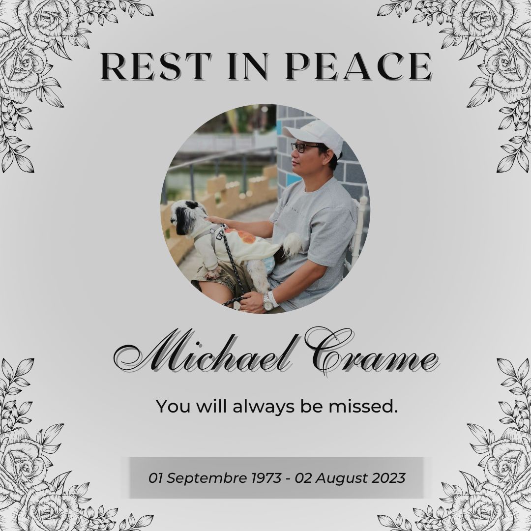 It is with deep sadness and heavy hearts that we inform you of the death of our colleague and friend, Michael Crame, who passed away suddenly on 2nd August 2023. Michael passed away unexpectedly at home. 🕊
