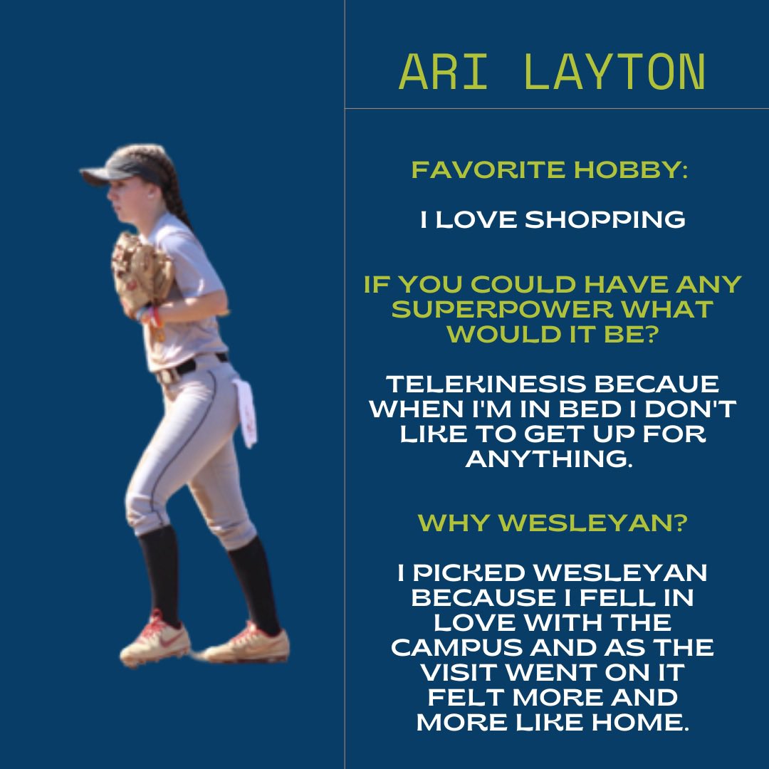 NC_Wesleyan_SB's tweet photo. Help us welcome freshman Ari Layton from VA Beach, Va to our Bishop family! https://t.co/7AyLDND3fl