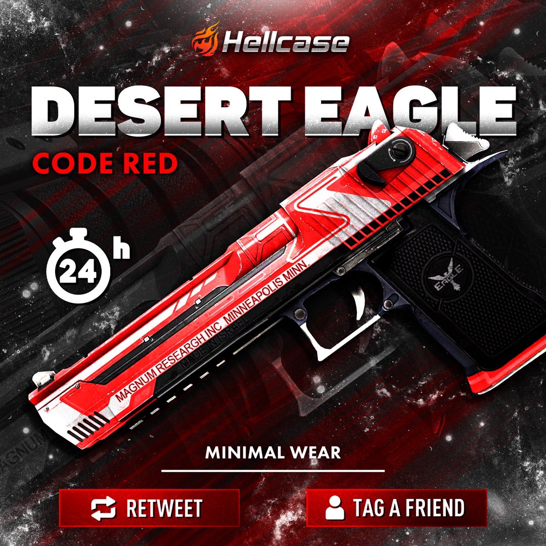 hellcase's tweet photo. 🎁 FAST GIVEAWAY 🏁

👇 Tag Your Best Friend &amp; Like
🚀 Follow us
🔥 Retweet this post
😎 The winner of the previous giveaway is @ShuvoSSJL 

#hellcase #csgo #cs2 #csgoskin #csgoskins #csgoskinsgiveaway #csgocases #csgocase #hellcasegiveaway #csgoskinsfree #csgoskinsgiveaway https://t.co/p2N9HmdDTl
