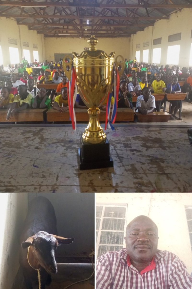 Giving out trophy to  the best house in the various games and sports competed for in term II 2023. We thank all stakeholders for supporting Migyera Uweso secondary school.