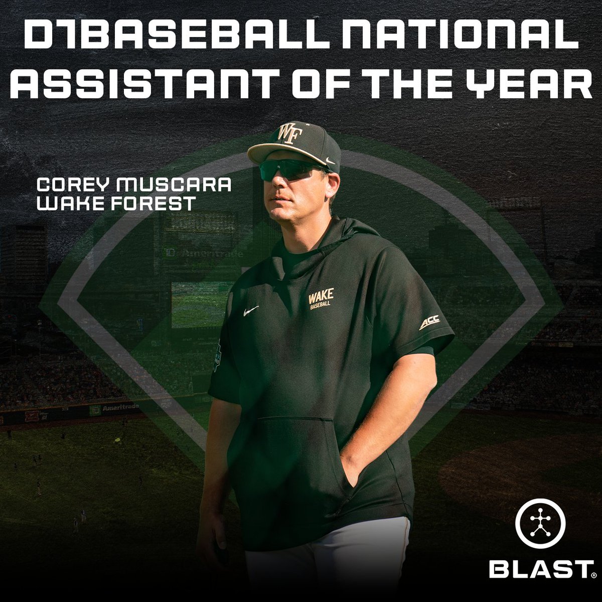 D1Baseball (@d1baseball) on Twitter photo ๐ D1Baseball Assistant Coach of the Year ๐
Presented by @Blast_Bsbl
Corey Muscara (<a href="/CoachMoose31/">Corey Muscara โMooseโ</a>) has led <a href="/WakeBaseball/">Wake Forest Baseball</a>'s emergence as one of the nation's top pitching programs, making him the 2023 D1Baseball Assistant Coach of the Year.
๐ d1ba.se/2023-ACOTY ๐ D1Baseball Assistant Coach of the Year ๐
Presented by @Blast_Bsbl
Corey Muscara (<a href="/CoachMoose31/">Corey Muscara โMooseโ</a>) has led <a href="/WakeBaseball/">Wake Forest Baseball</a>'s emergence as one of the nation's top pitching programs, making him the 2023 D1Baseball Assistant Coach of the Year.
๐ d1ba.se/2023-ACOTY