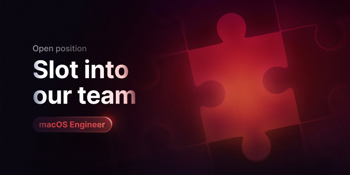 raycast's tweet photo. We have a rare opportunity to join our team as a macOS engineer!

👷 Build something you actually use
🚀 Ship every two weeks
🙅 No bureaucracy bs
🤓 Hack on ideas every Friday
💰 Location-independent salary
🌍 Remote, UTC ± 3 hours

More info 👉 https://t.co/RGl6pEeNW2 https://t.co/9Uf4Ve9ymF