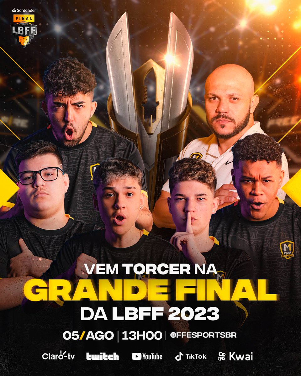 MetaGamingpy's tweet photo. A hora que todo mundo estava esperando está chegando! 😱

AMANHÃ! 13 HORAS! 🔥🔥🔥

A GRANDE FINAL DA LBFF! 🥵

Te esperamos! 🙅‍♂️

#GoMeta〽️ https://t.co/7HX1BC5taT