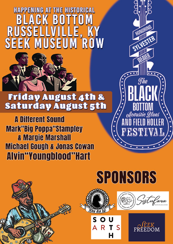 What a brilliant day for the celebration of phenomenal Black Excellence! 🌟
Today is the first day of the Black Bottom Acoustic Blues and Field Holler Festival in East Russellville, Kentucky crafted by the multi-talented Lamont Jack Pearley. 🎼

eventbrite.com/e/the-black-bo…