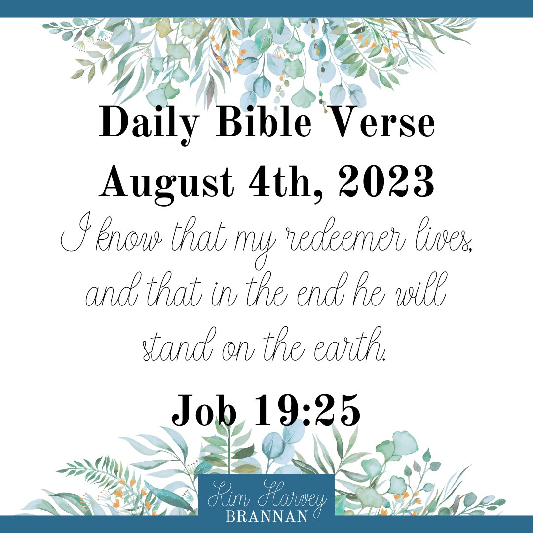 KimHBrannan's tweet image. May we find inspiration in Job's steadfast faith and be reminded of the unchanging nature of our Redeemer. Let us draw closer to Him, finding peace in His presence and comfort in His everlasting arms.

#Job1925 #MyRedeemerLives #Faith #Inspiration #Hope