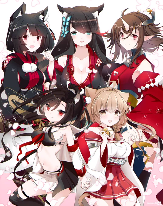アズレンVer.西村艦隊集合! #アズールレーン