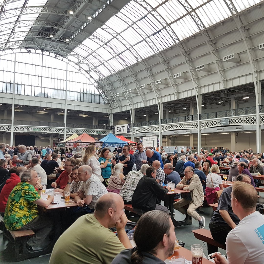 CAMRA_Official's tweet photo. 🍺 Day four of @gbbf is in full swing. What better way to celebrate #InternationalBeerDay than attending #CAMRA’s flagship festival and enjoying one of the many hundreds of beers (and ciders!) available?
👉 There is still time to get tickets here: https://t.co/keqik3qNPT https://t.co/c1b2aTf1Rs