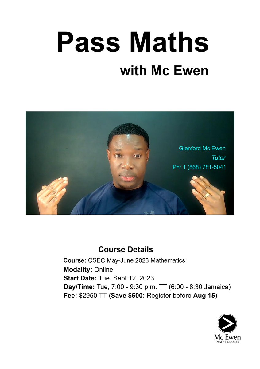 Glenford Mc Ewen (@TutorMac) / Posts / X