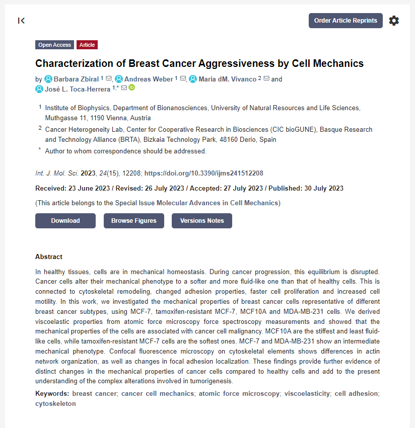 Institute of Biophysics - BOKU Vienna tweet media