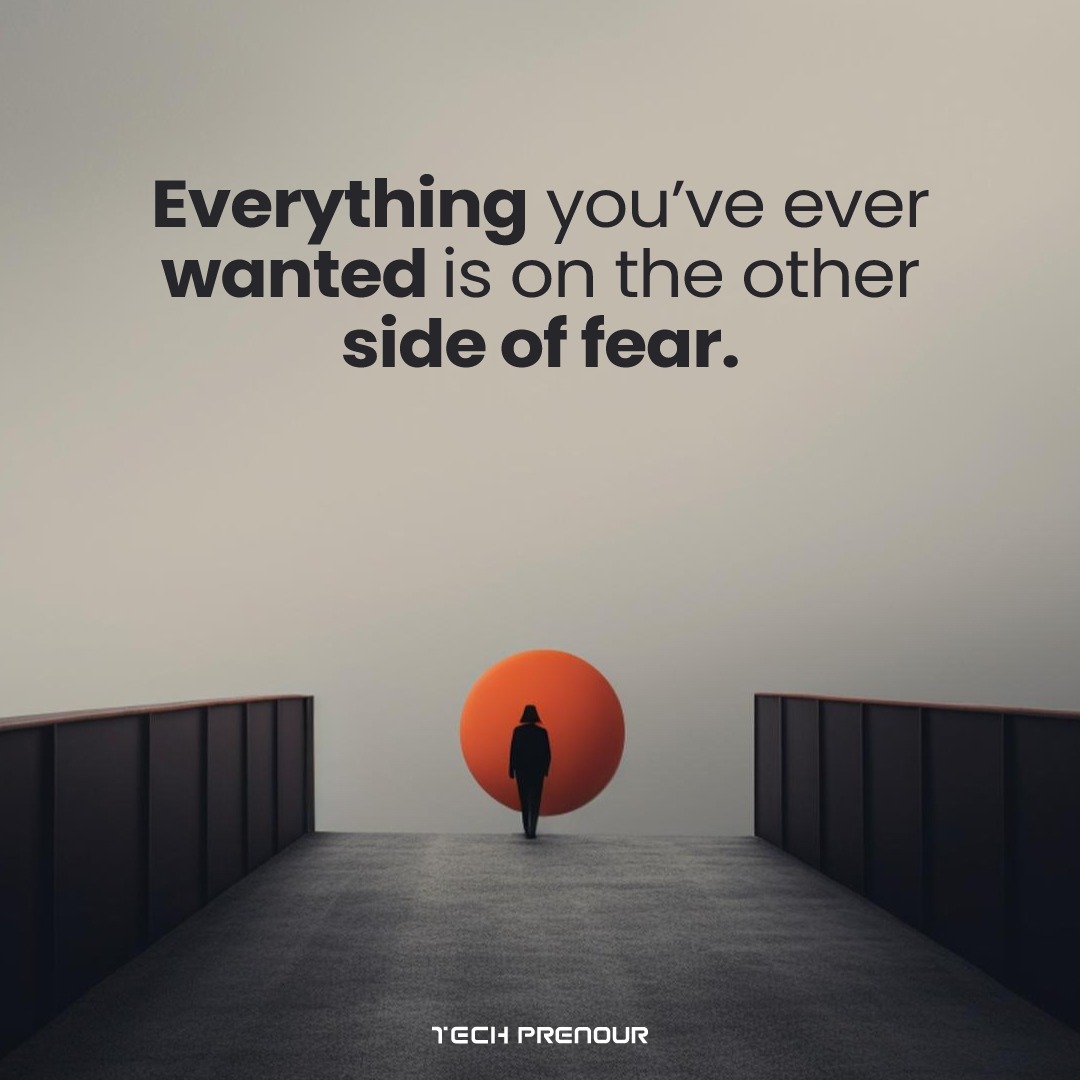 Everything you’ve ever wanted is on the other side of fear.

#desires #fear #barriers #mindset #journey #comfort #limits #freedom #fearlessmotivation #fearlessinspiration