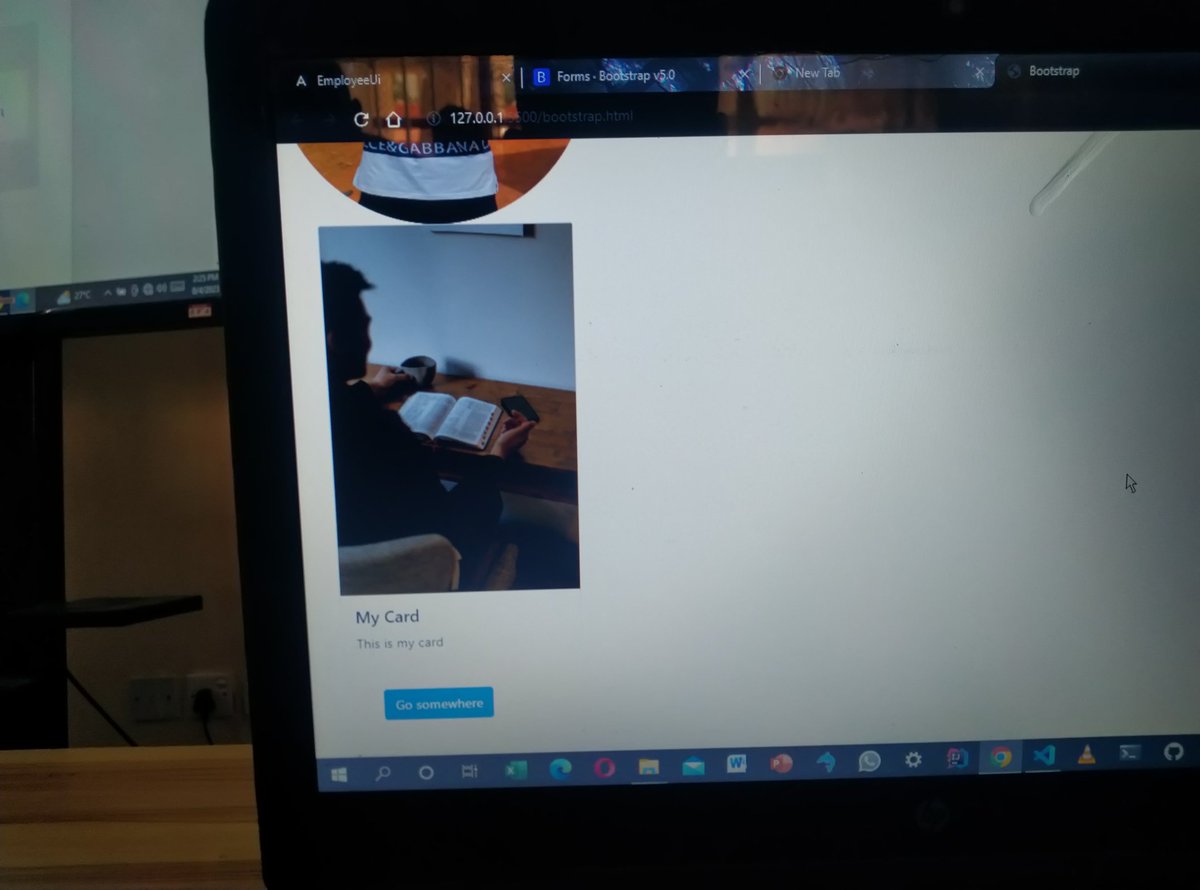 Ejeh_jr250's tweet image. Learnt about bootstrap today and various stylings you can use bootstrap for.... @code_plateau @Princeponfa 
#code_plateau
#SoftwareEngineering 6.0