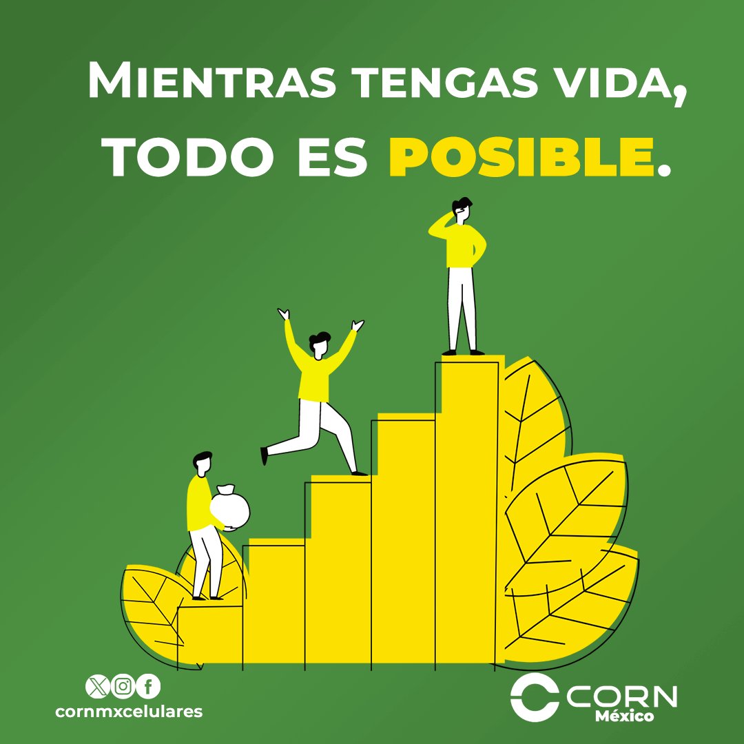cornmxcelulares's tweet photo. Todo es #posible si tu tienes el animo de realizarlo.
#contodo
Recuerda siempre estar comunicado con #Corn
#celulares #ViernesDeGanarSeguidores #ViernesDeEscritorio #findesemana #smartphones #mx #tapachula #viral #dias #pisitive #Bepositive #life #love https://t.co/g86zWWDsLt