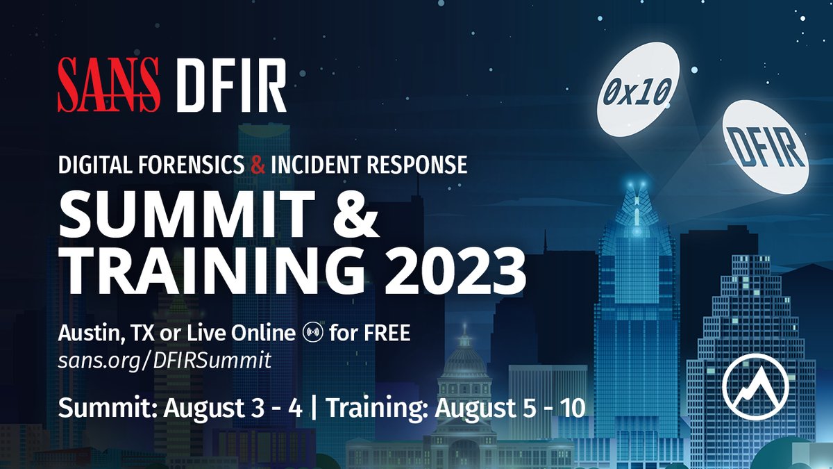 sansforensics's tweet photo. Hey! #DFIRSummit In 20 min @matt0177 will delve into real-world scenarios where #OSINT has played a critical role in complementing data from forensic reports, providing answers to pressing questions, &amp; bridging intelligence gaps

Not too late to register:https://t.co/wdW6548mxp https://t.co/sun24HJHmT