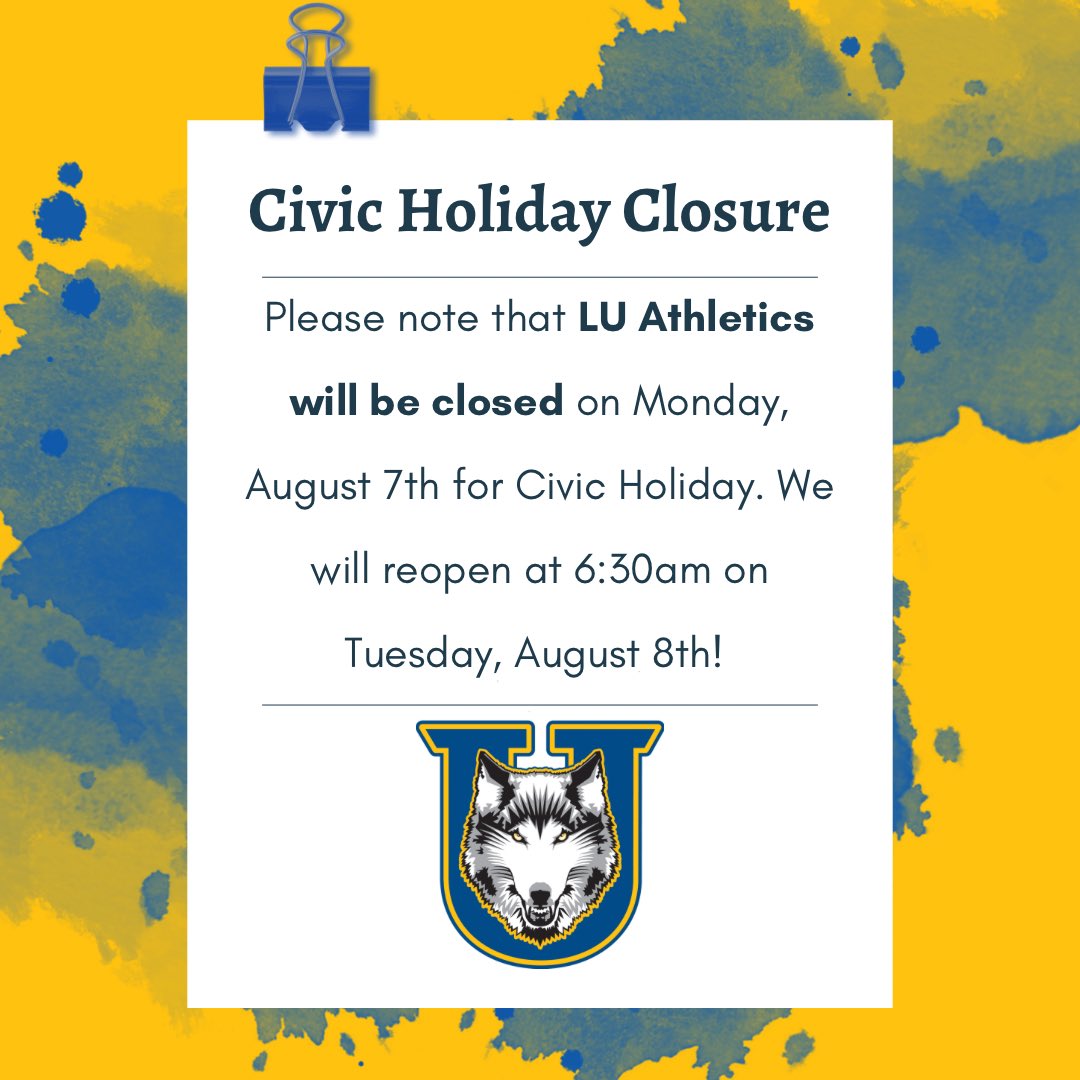 We hope all of our users enjoy the long weekend! See you on Tuesday!

#HearTheHowl
💙💛🐺