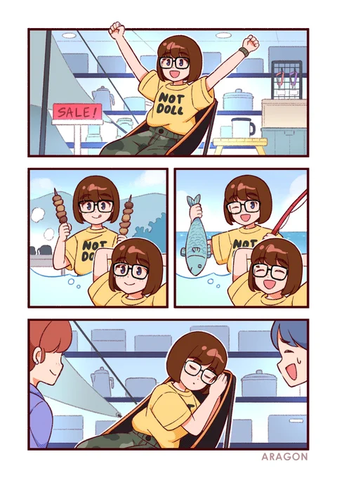 『HELLO NORI』のマンガを投稿していく企画、先日再開しましたのでどんどん投稿していきます。1ページのゆるいマンガですが、見ていただけると嬉しいです。   第8回目は『CAMP』NORIちゃんです⛺  #popmartnori #hellonori