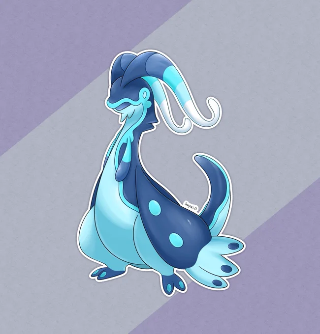 リージョンフォーム ウミウシ×パーカー #Fakemon #オリポケ #イラスト