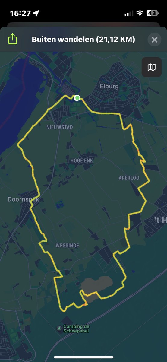 Het klompenpad Thornspiccerpad gelopen vandaag. Prachtige route! Uitgewaaid &amp; uitgewrongen (stortregens hoefde voor mij niet, maar ja, je krijgt ze er gratis bij). 21 kilometer, yo! 💪 Ik heb nu wel patat verdiend vanavond! 😉 Foto’s van onderweg volgen…