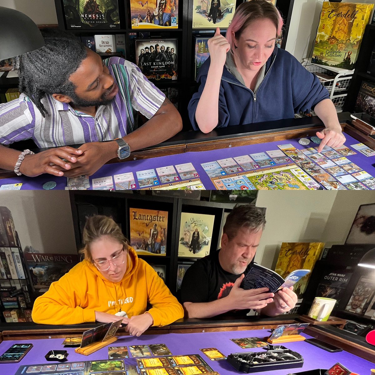2boardgamers_'s tweet photo. When your daughters and their significant other come over to play games and both win handily. Not cool #boardgames #bgg https://t.co/0xLAu6PX5z