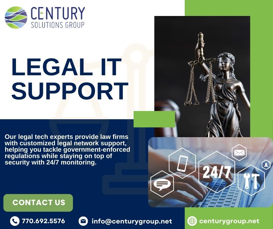 CenturyGroupIT's tweet image. Attention Law Firms! 📢 Struggling with security, uptime, and regulations? We've got you covered! 💼 Discover #LegalITSupport from Century Solutions Group for seamless operations and client success. 🚀  okt.to/axSo08  
#Efficiency #Reliability #CenturySolutionsGroup