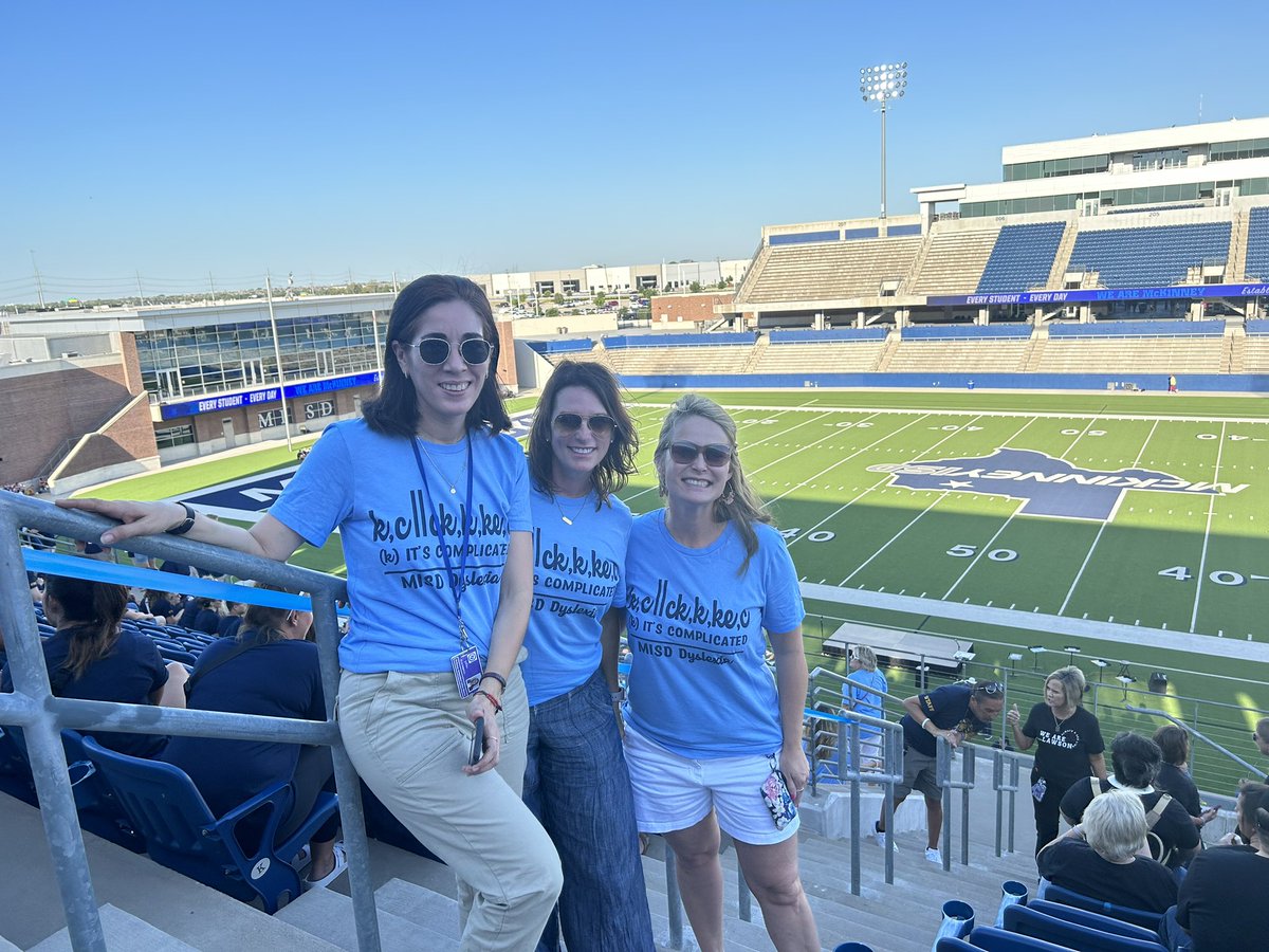 Our Caldwell Dyslexia Team is ready for an amazing 23-24 school year!!  💙💛💙💛 #MISDconvocation #CaldwellCatsPride #WeAreCaldwell #YouBelongInMISD #MyMISD  #MISDLivesKind #SomosCaldwell