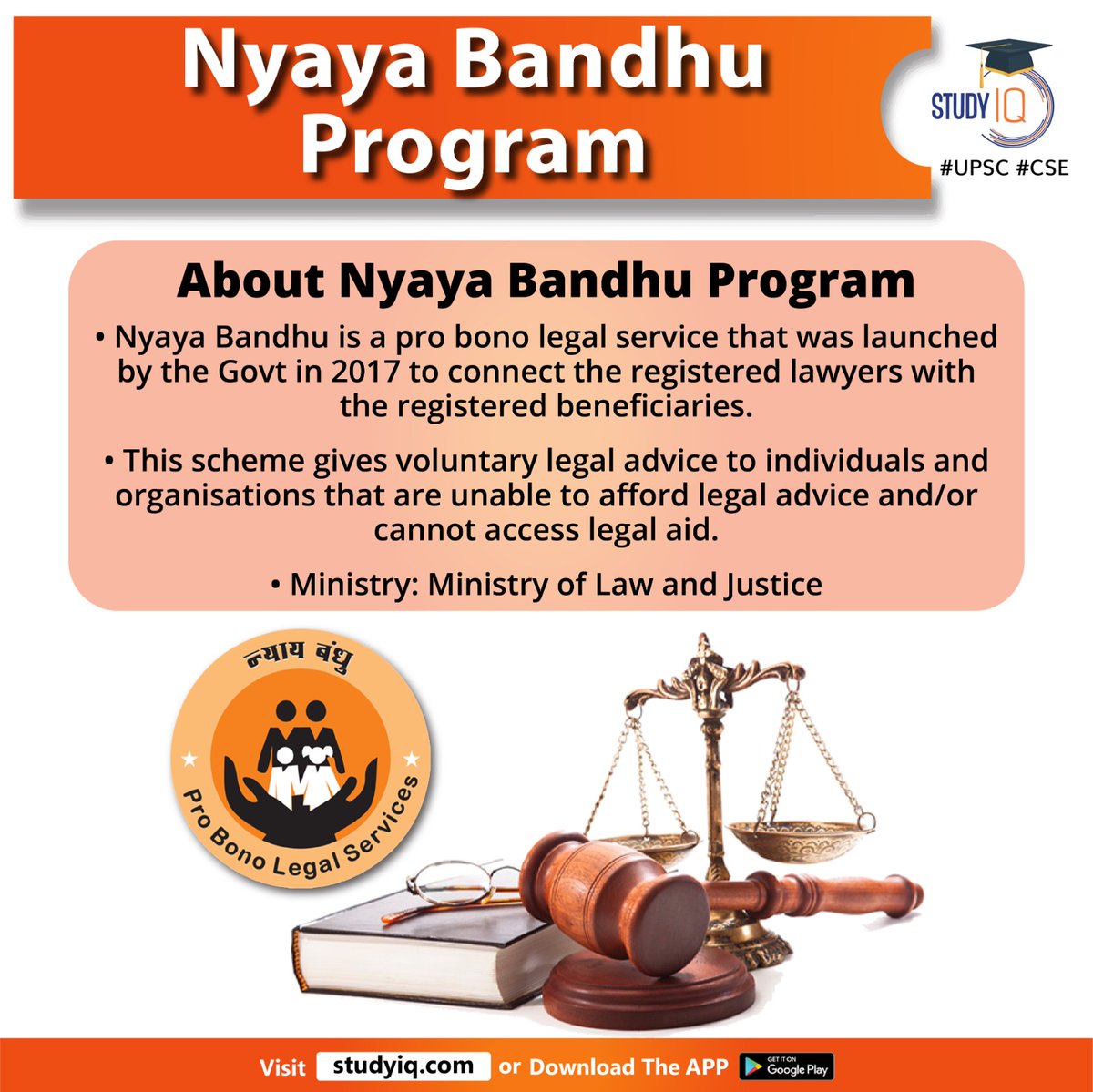 upsciq's tweet photo. Nyaya Bandhu Program
#nyayabandhuprogram #whyinnews #centralgovt #legalservice #volumtarylegaladvice #ministryoflawandjustice #justice #freelegalaid #cultureinindia #lawyers #publicservice #st #sc #pwd #nyayabandhuapplication #umang #cscegovernance #upsc #cse #ips #ias https://t.co/caffa97sPS