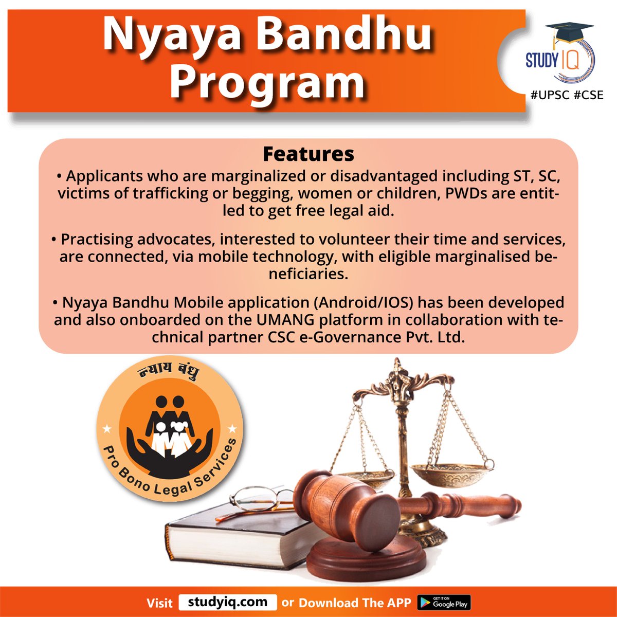 upsciq's tweet photo. Nyaya Bandhu Program
#nyayabandhuprogram #whyinnews #centralgovt #legalservice #volumtarylegaladvice #ministryoflawandjustice #justice #freelegalaid #cultureinindia #lawyers #publicservice #st #sc #pwd #nyayabandhuapplication #umang #cscegovernance #upsc #cse #ips #ias https://t.co/caffa97sPS