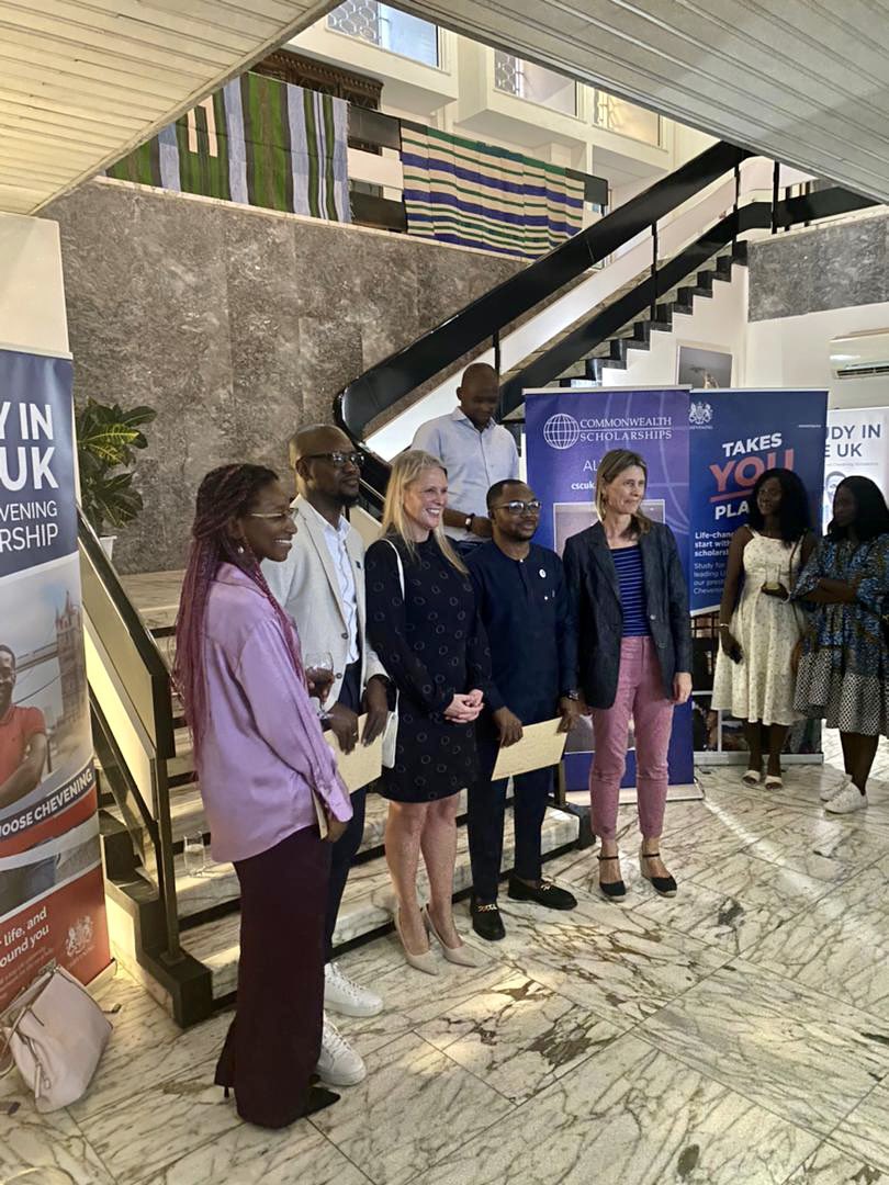 After completing my MSc Global Mental Health at the <a href="/UofGlasgow/">University of Glasgow</a> on a <a href="/CheveningFCDO/">Chevening Awards🇬🇧</a> , I was formally welcomed by  <a href="/LisaJChesney/">Lisa Chesney</a>, British High Commissioner to Sierra Leone. 
Thanks to <a href="/UKinSierraLeone/">UK in Sierra Leone 🇬🇧🇸🇱</a>.

<a href="/CheveningAA/">Chevening Alumni</a> <a href="/UofG_Alumni/">UofG Alumni</a> <a href="/AlumniLeone/">Chevening Alumni Association Sierra Leone</a>  <a href="/pihsierraleone/">PIH Sierra Leone</a> <a href="/mohs_sl/">MoH</a>