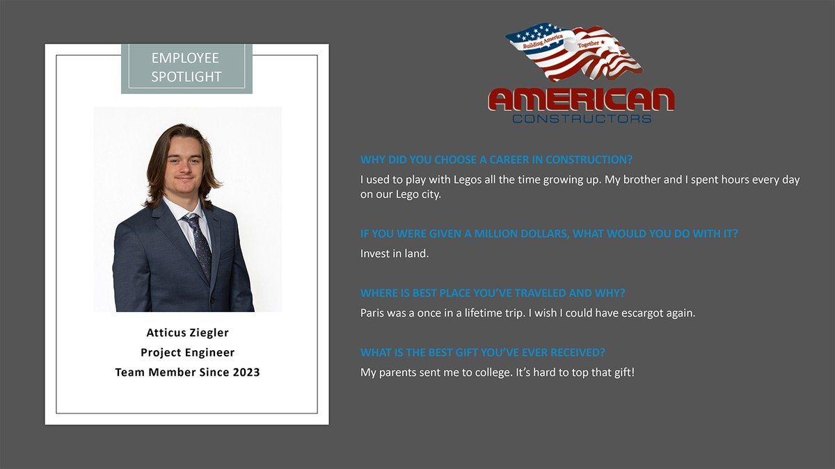 Help us welcome Atticus to the ACI family!