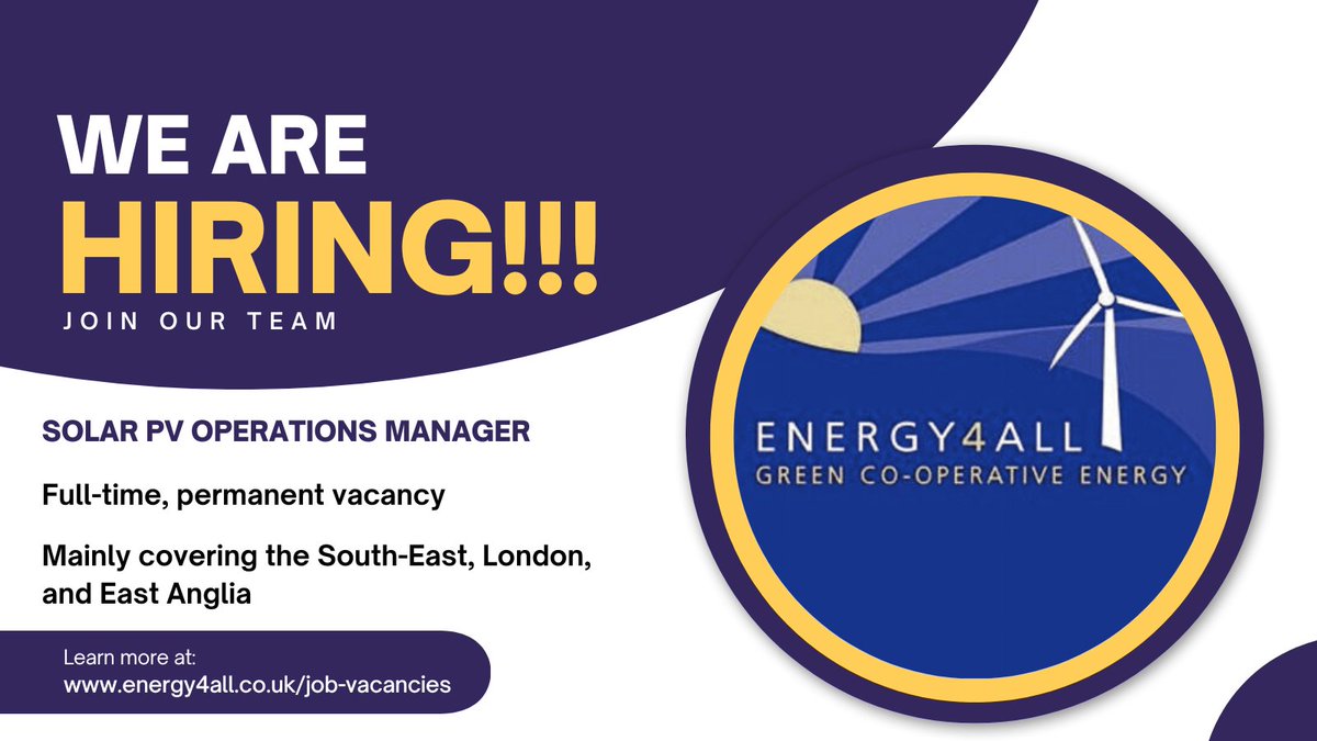 Closing date is 4th September 2023.  Please share!