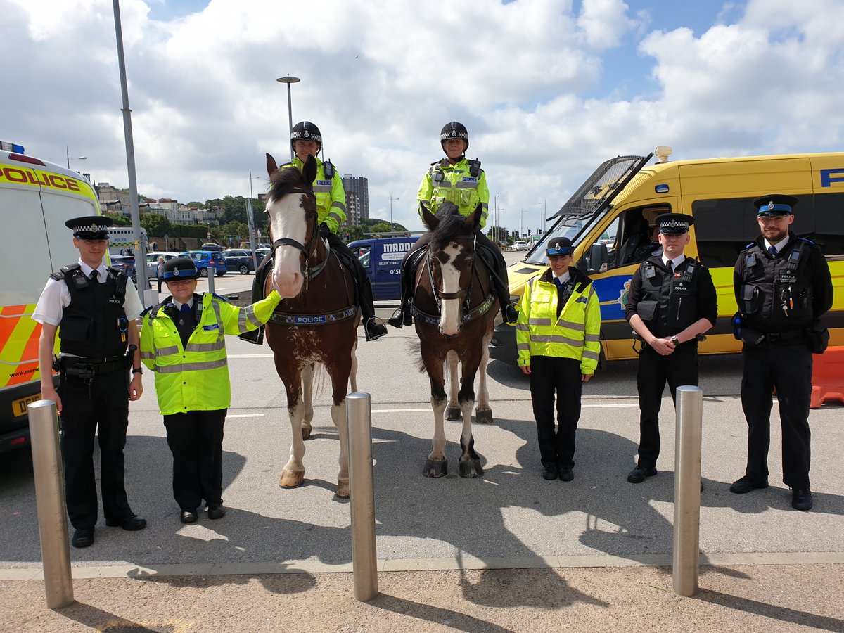#PHBeau & #PHArnie from our Mounted Section are out on patrol in New Brighton as part of our New Brighton Day of Action.

Please stop and say hi if you see them. 

#StandTall

Visit : orlo.uk/6Os0w & follow @MerPolMounted on Twitter