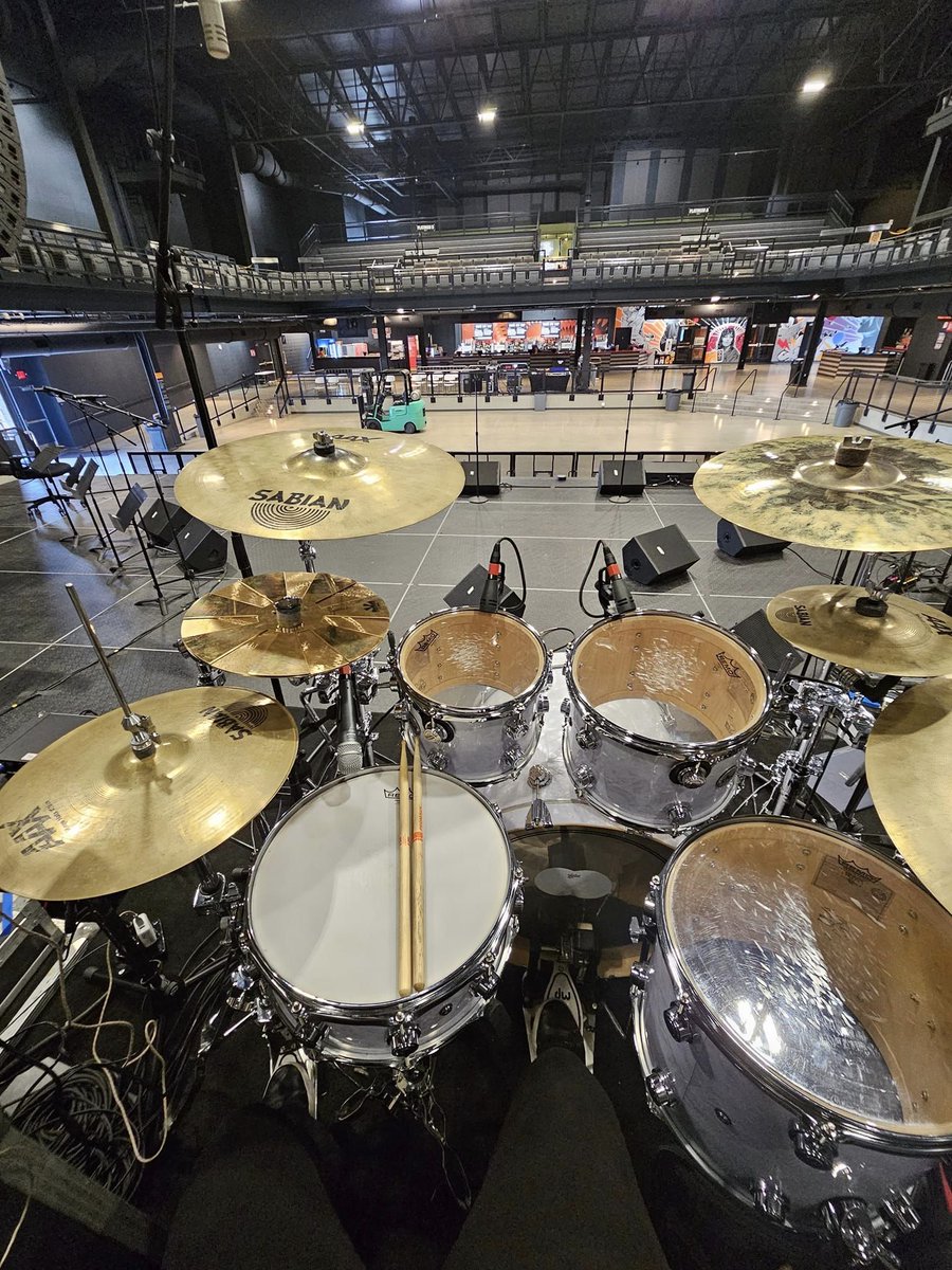 GenesisVmusic's tweet photo. My drum setups have been so dope on this tour! So grateful for all the backline companies. Thank you for making my life so much easier!! Game changer forreal 😀 https://t.co/mTnEhCvKpp