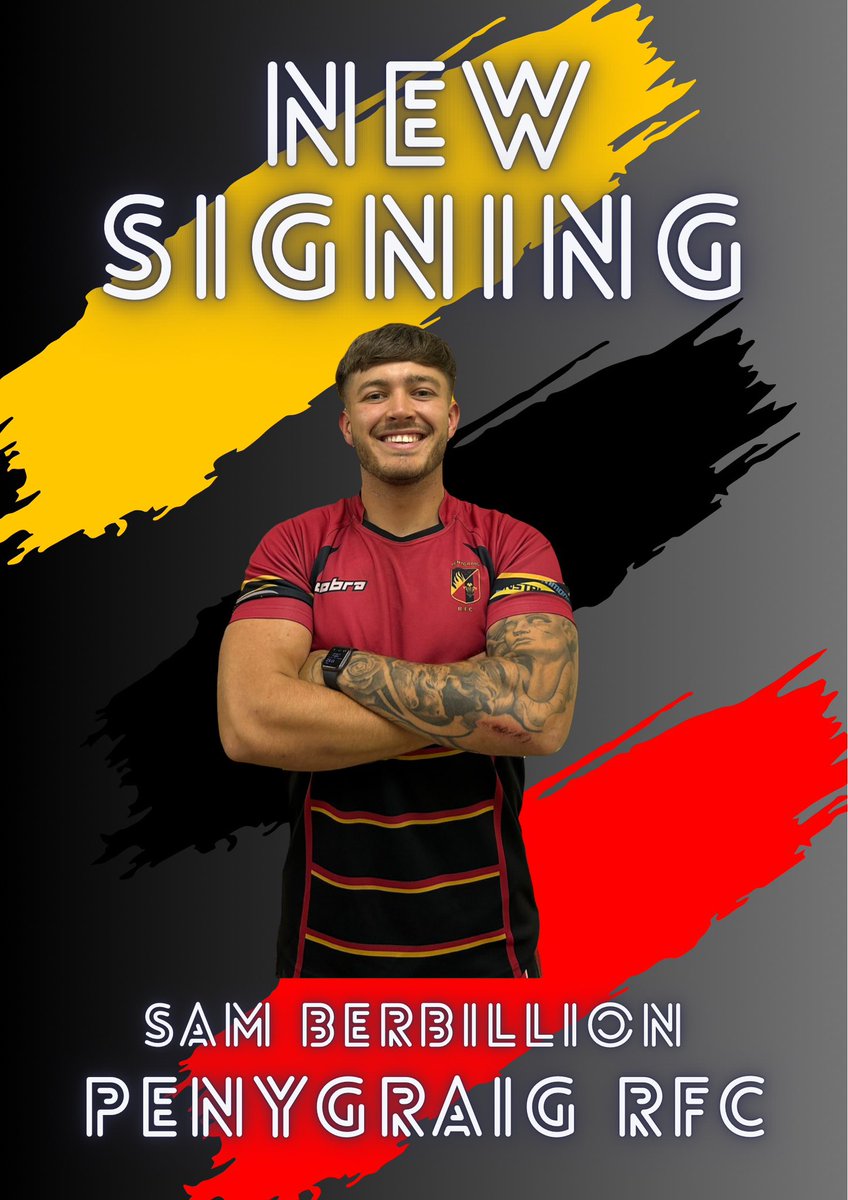 ❤️🖤💛New Signing❤️🖤💛

Sam Berbillion has joined for the season, after a very good season in div 1 west central for Birchgrove RFC last year. Having played his Youth rugby for us, Sam rejoins adding  knowledge and creativity to our midfield and backline for the coming season✍🏽
