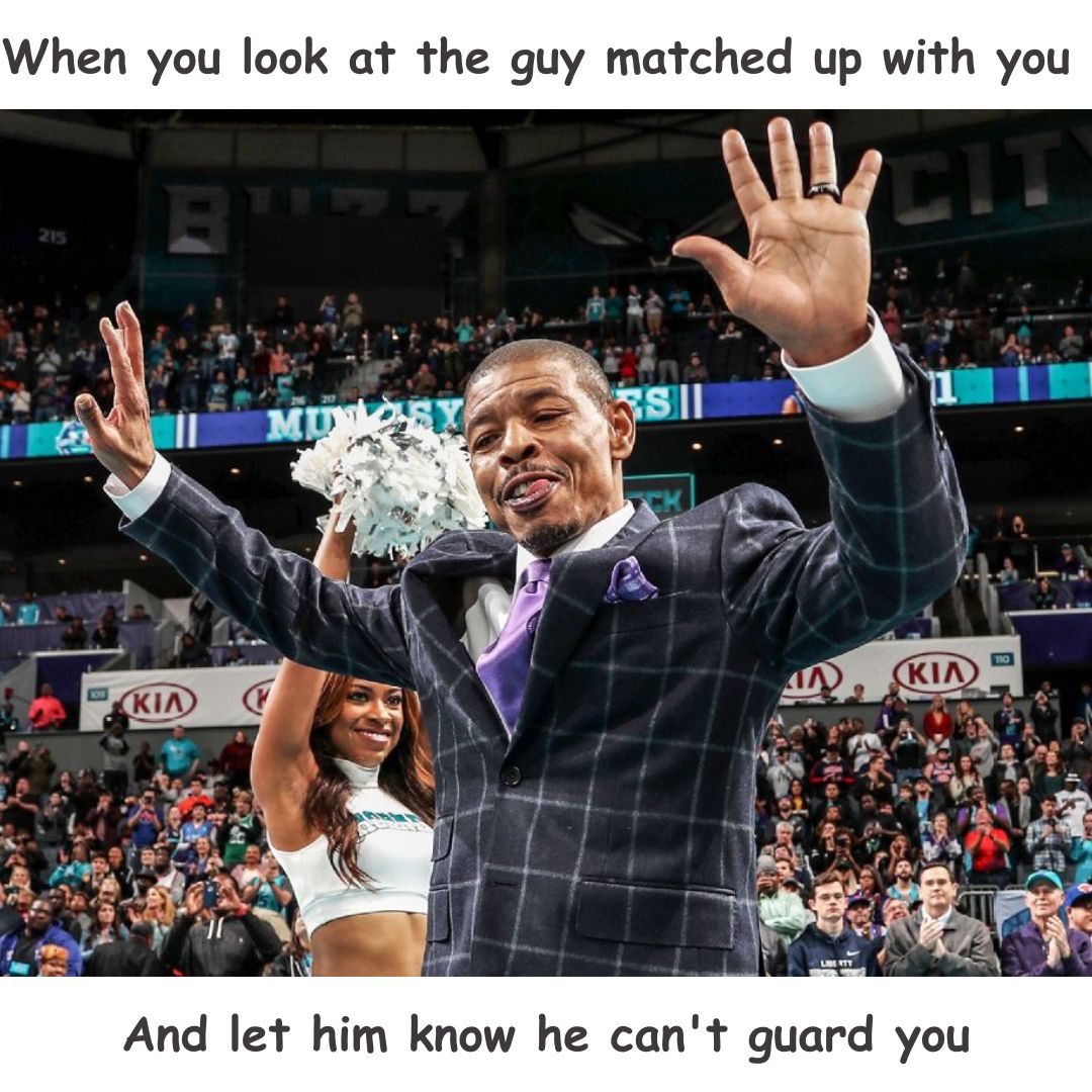MuggsyBogues's tweet photo. Who made this🤣🤣🤣 Now there may have been a few times this happened to me🤷🏾‍♂️🤷🏾‍♂️ #heartoverheight

#meme #basketball #basketballmeme #funny #fridayfunday #happyfriday #jokes #nba #hornets #guard #up https://t.co/SdFyuBWQyt