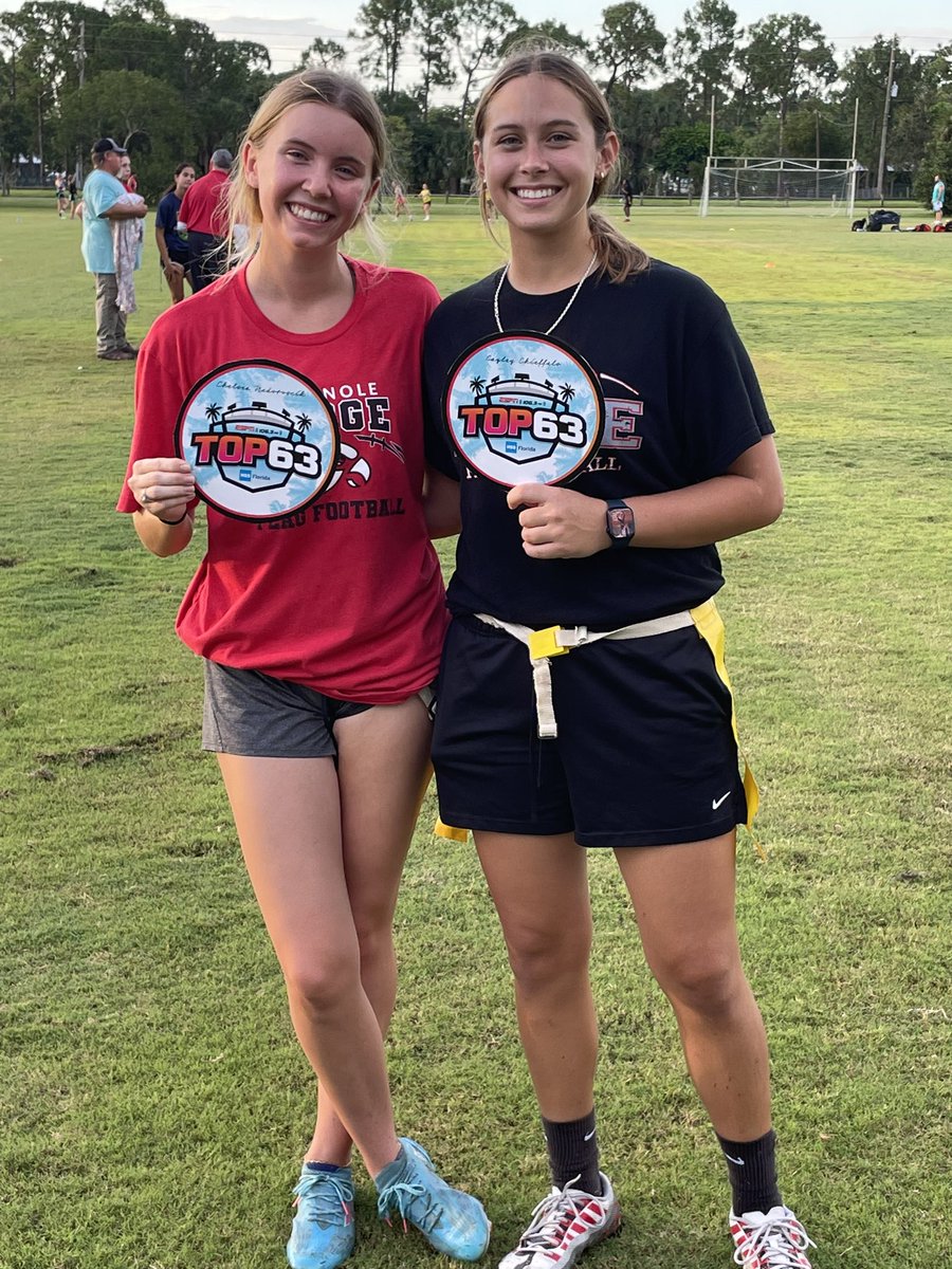 Cchieffalo1's tweet photo. So proud of my @CayleyChief and Chelsea Nedorosick for making the ESPN Top63! Keep reaching for the stars ladies!!

 @ESPNTop63 @coach_chief @SRHSHawks @SRHawksfootball https://t.co/mZQuxscIhR
