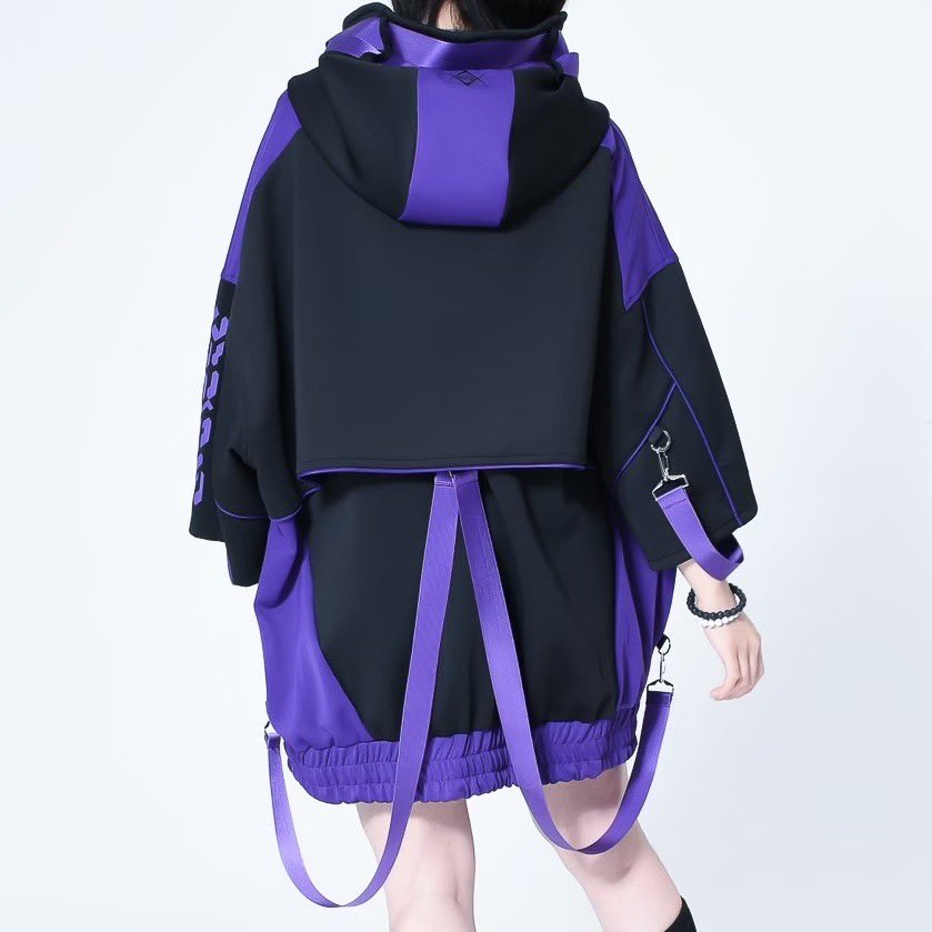 『REFLEM/レフレム』ライン切替 ジャージ ハーフスリーブ パーカー REFLEM（レフレム）の「『REFLEM/レフレム』サイバー切替ハーフ